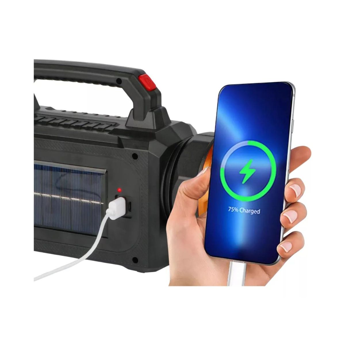 IRM - Linterna Lampara Led+carga Solar+powerbank+usb+portátil