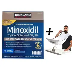KIRKLAND - MINOXIDIL TRATAMIENTO PARA 6 MESES + CAPA B.