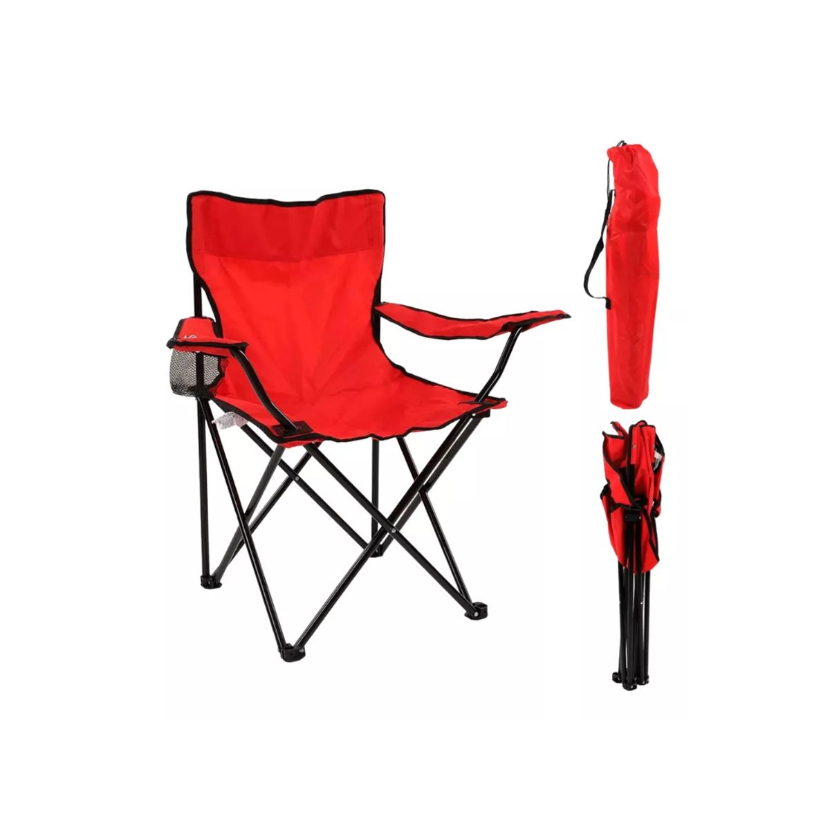 GENERICO - Silla Plegable Camping Playa Picnic Porta Vasos