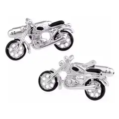 GENERICO - Gemelos diseño Moto Cafe Racer Para Camisa colleras hombre