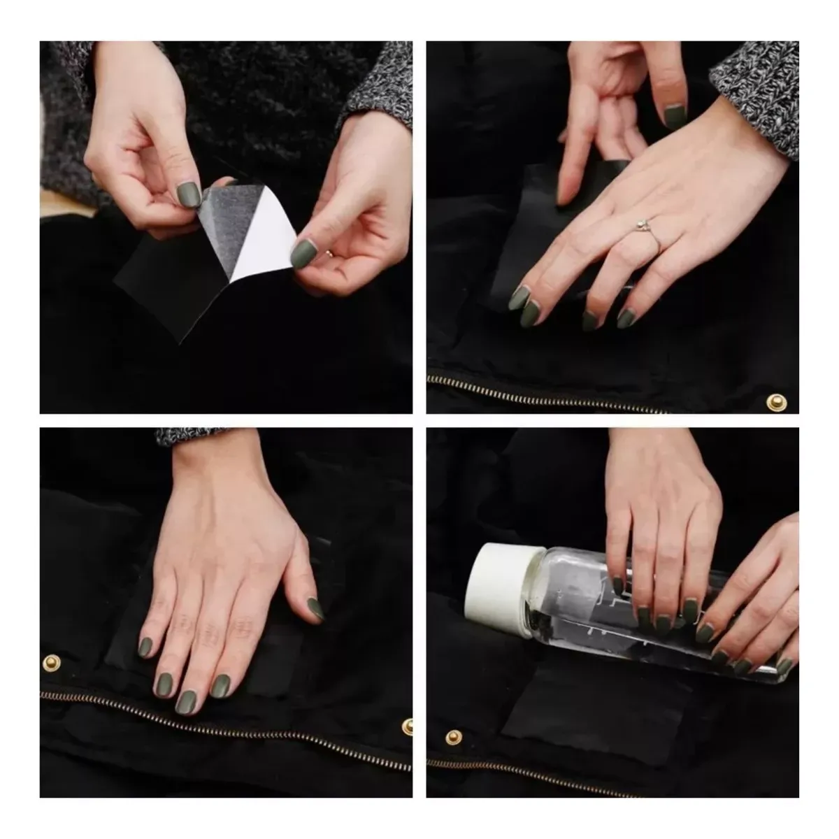 GENERICO - Parche Nylon Adhesivo Reparar Parkas Carpas Azul Bondi