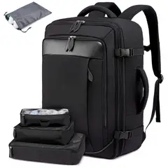 EVERSO - Mochila De Viaje expansible Antirrobo gran capacidad Con Puerto Usb