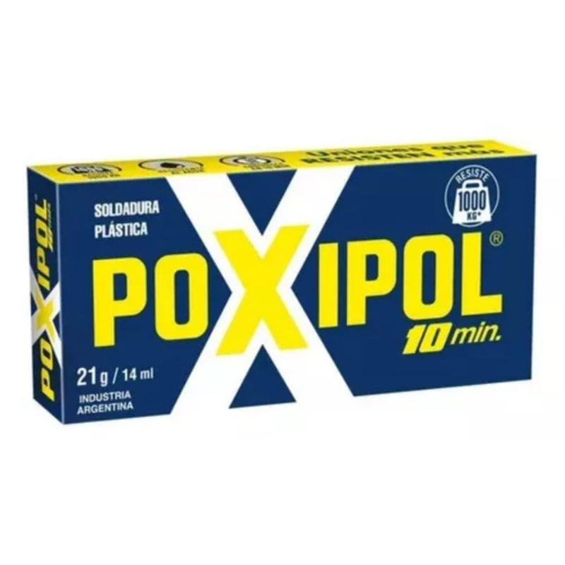 POXIPOL - Pegamento Soldadura Poxipol 10 Min Metálico 21g/14ml