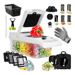 EVERSO - Ralladores Verdura Fruta Picador Cortador Cocina 26pcs
