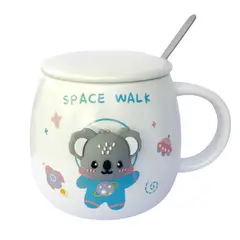 GENERICO - Tazón taza koala ceramica blanco