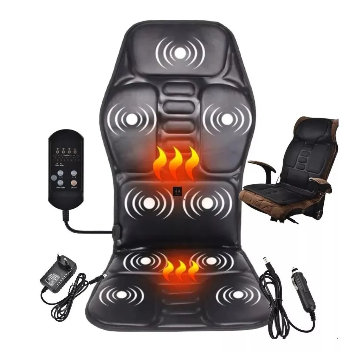 INVENCIBLE - Asiento Calefaccion Cojín Masajeador Silla Con Control Na60