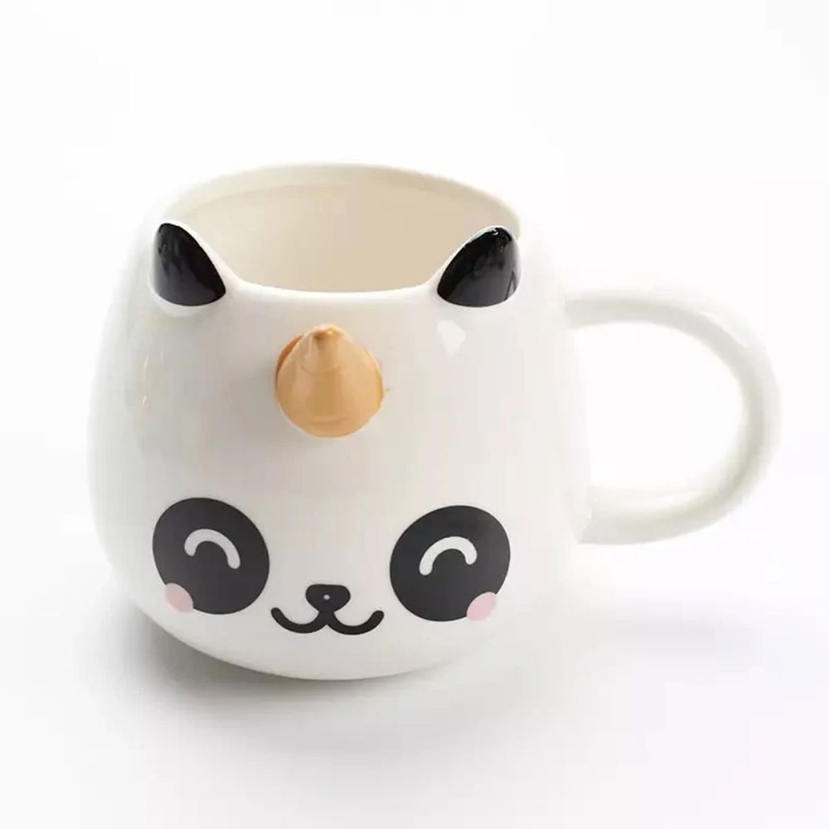 GENERICO - Tazón taza panda unicornio ceramica