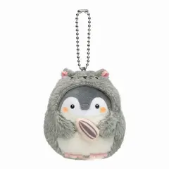 GENERICO - Peluche Pinguino disfrazado de hámster Gris