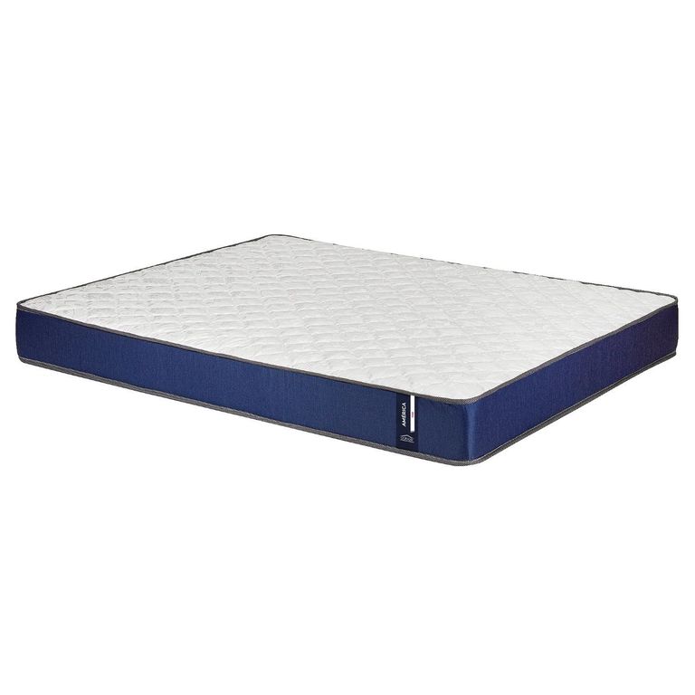 Colchon America Foam 2 Plazas Azul 150x190x20 Cm