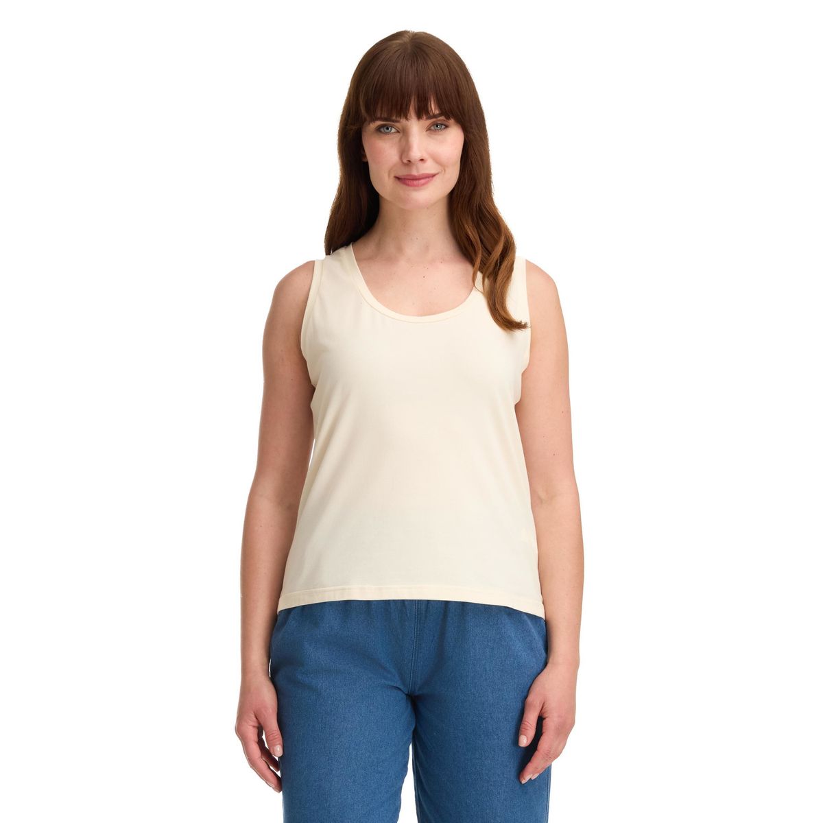PANAMA JACK - Polera Mujer sin Mangas Beige Panama Jack