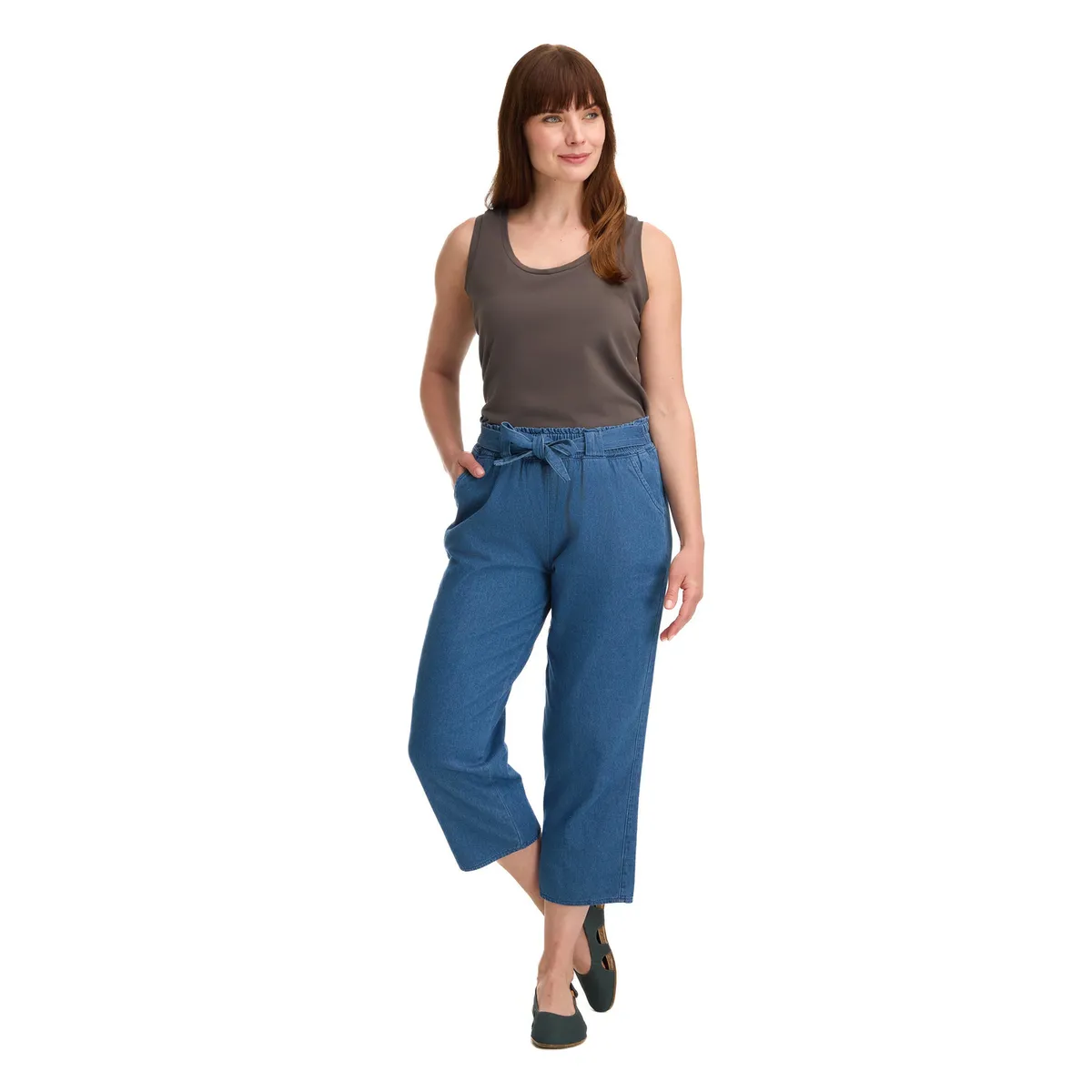 PANAMA JACK - Polera Mujer sin Mangas Gris Panama Jack