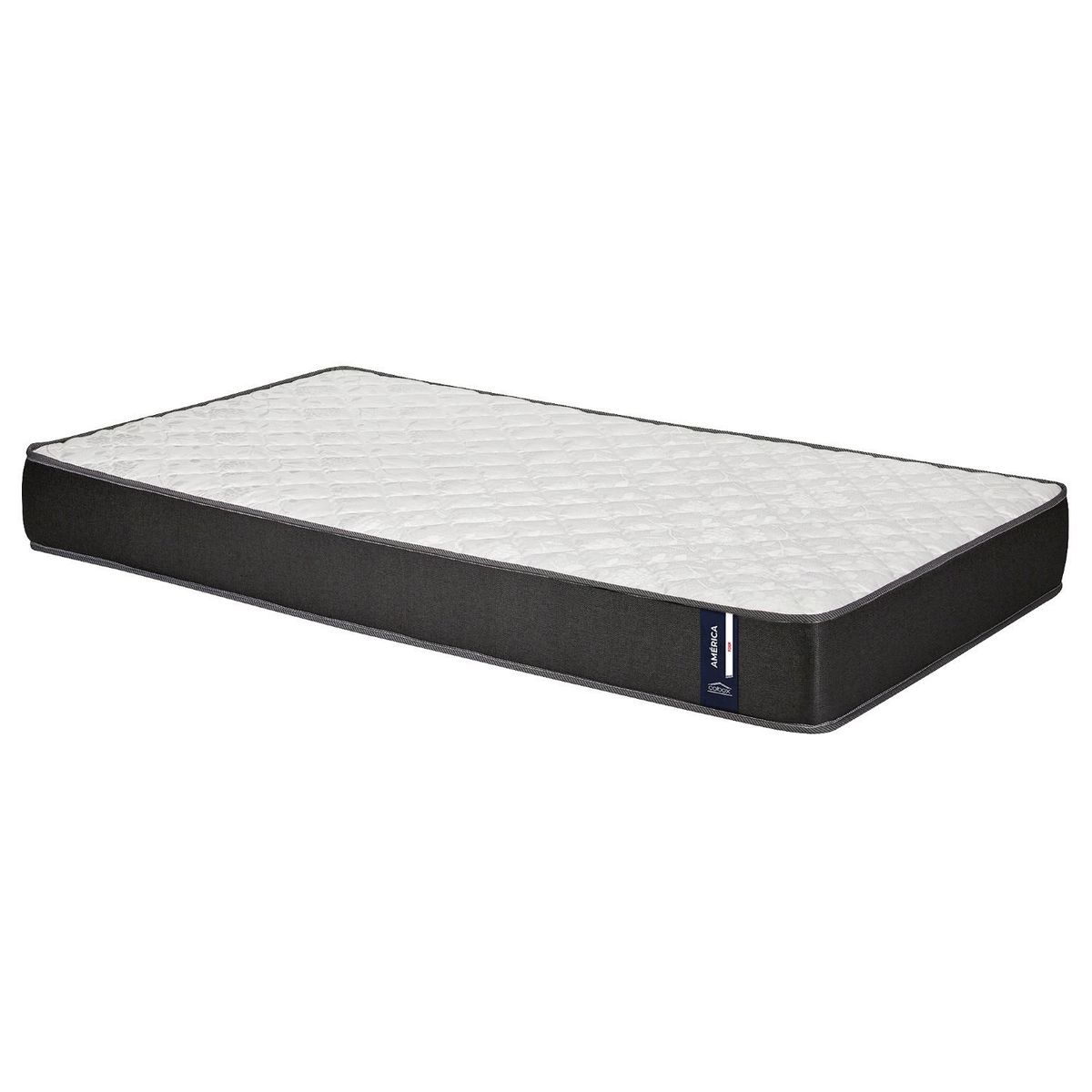 COLBOX - Colchon America Foam 1.5 Plazas Gris 105x190x20 Cm