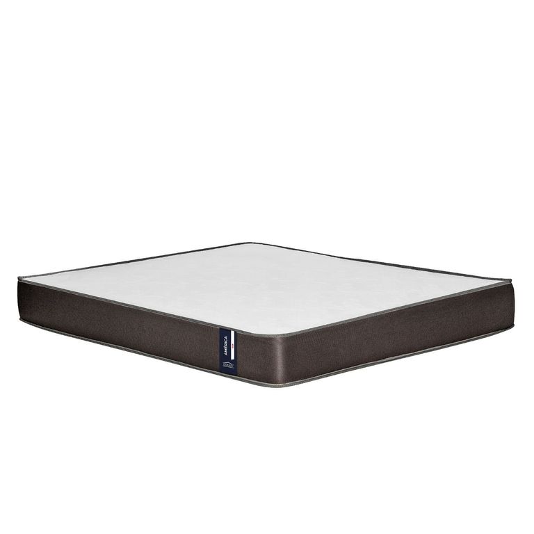 Colchon America 2 Plazas Gris 150x190x20 Cm Resorte Bonell Dual Side