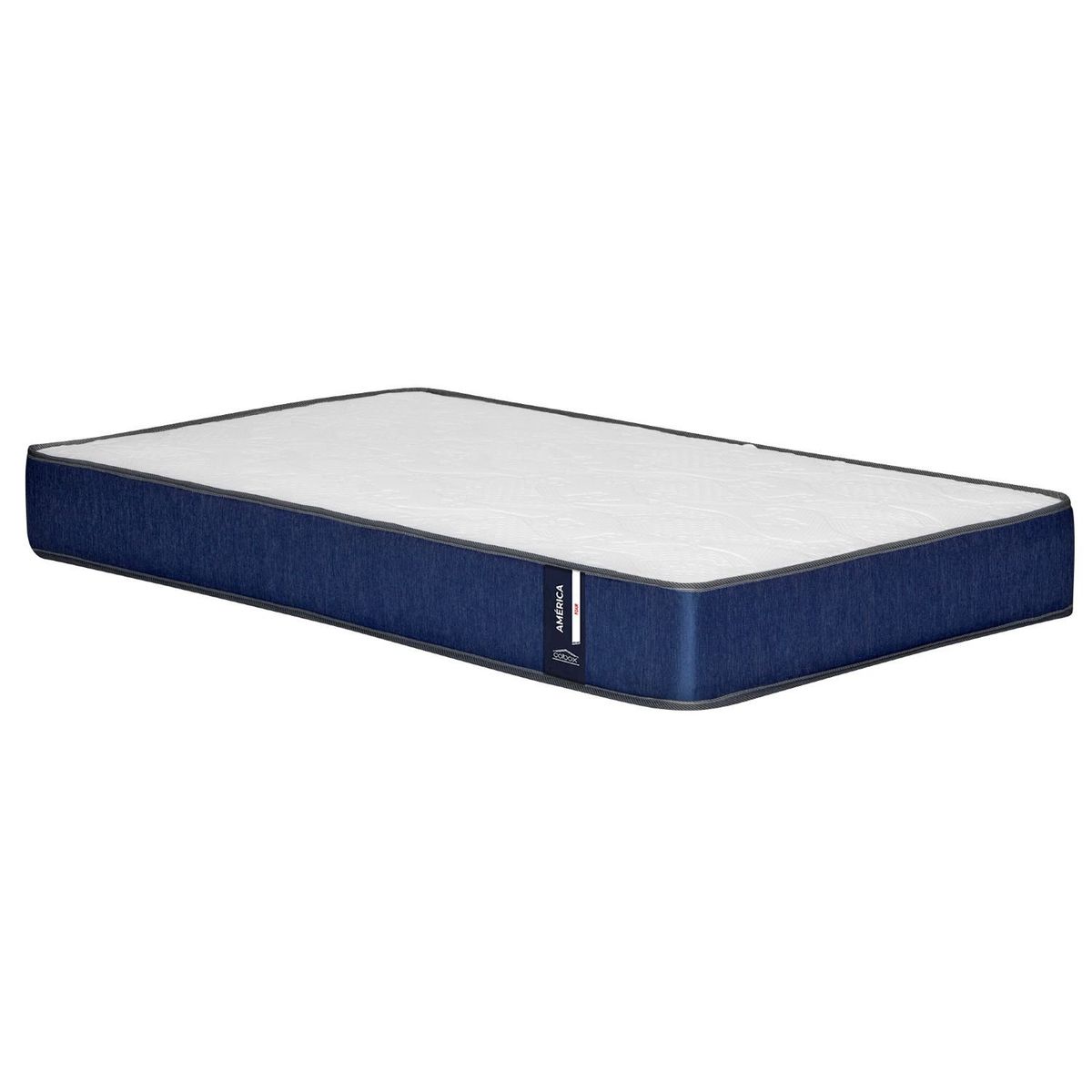 COLBOX - Colchon America 1,5 plazas Azul plazas 105x190x20 Cm