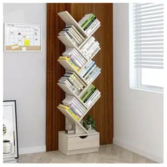 HOMER DESIGN - Biblioteca Librero De Arbol Organizador De Libros Alto 147cm
