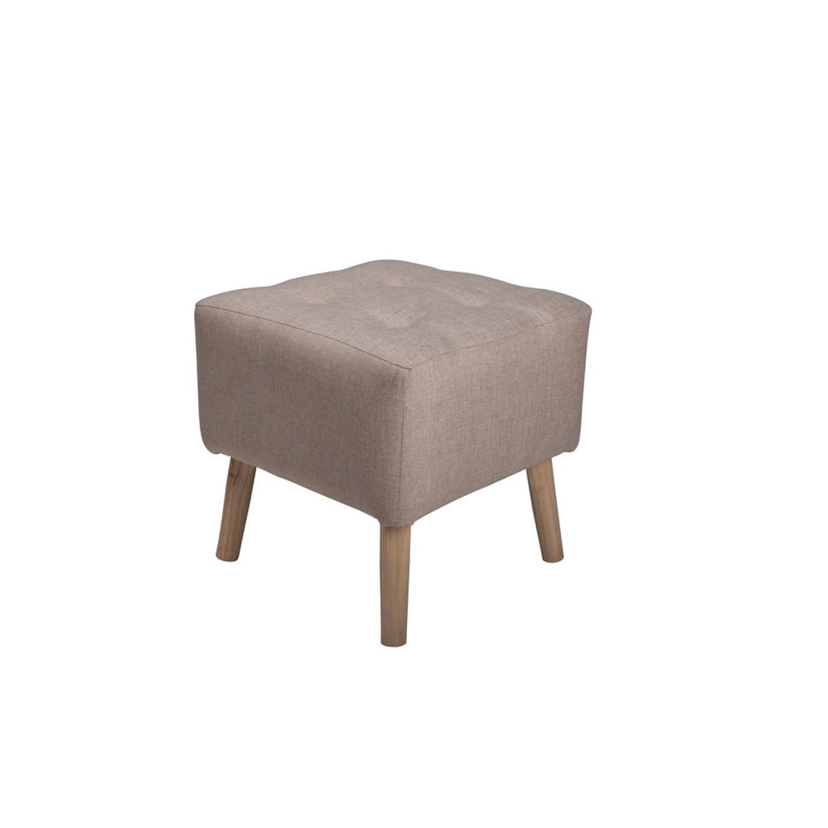 GENERICO - Pouf Alemania Beige Amalfi 42x42x43 cm Máxima Design