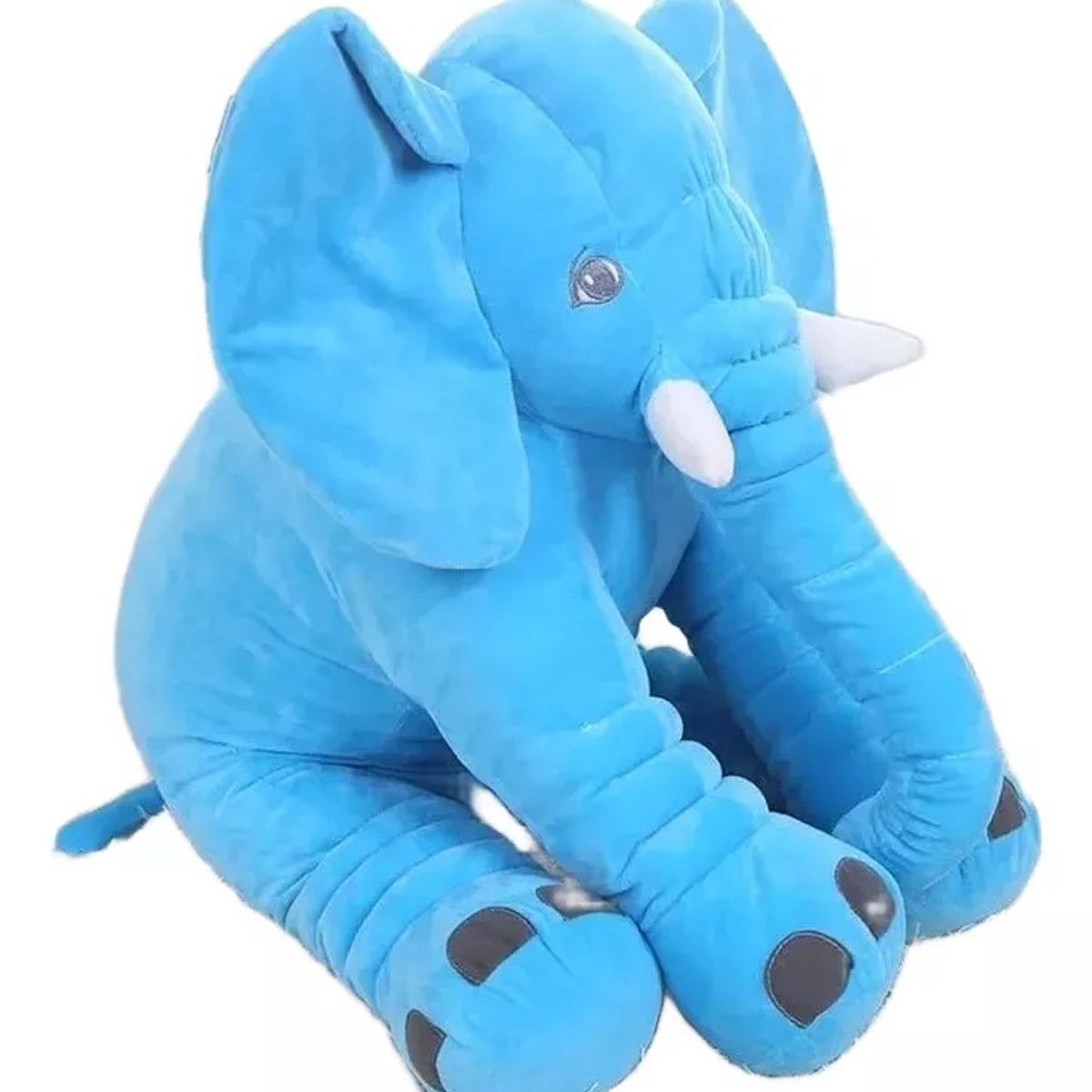 GENERICO - Peluche Gigante Elefante Azul Almohada Bebe Suave