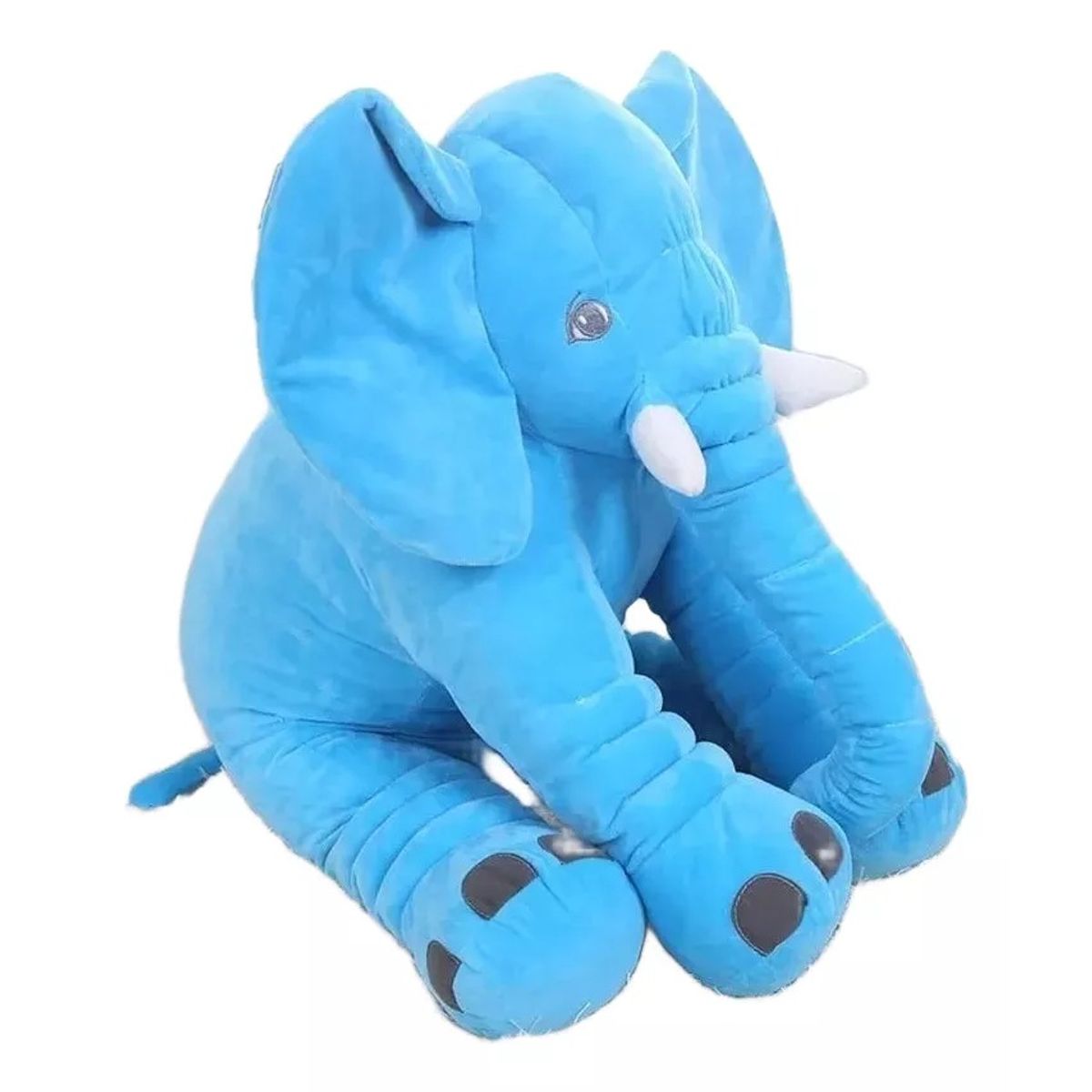 GENERICO - Peluche Gigante Elefante Azul Almohada Bebe Suave
