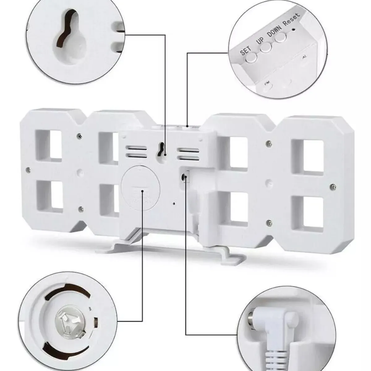 GENERICO - Reloj de mesa digital 3D Gamer LED