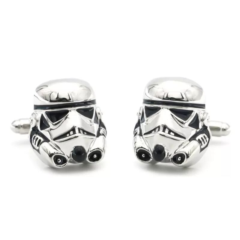 GENERICO - Gemelos diseño Stormtrooper Star Wars Para Camisa colleras hombre
