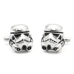 GENERICO - Gemelos diseño Stormtrooper Star Wars Para Camisa colleras hombre