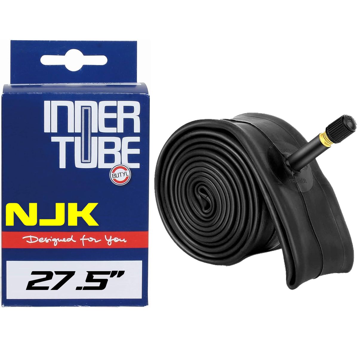 GENERICO - Pack 2 Camaras Bicicleta 27.5 Valvula Auto 48mm