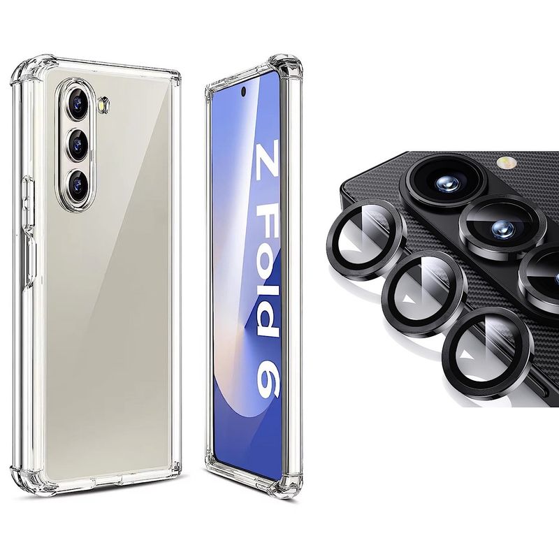 GENERICO - Carcasa Transparente Para Samsung Z Fold 6 - Lentes