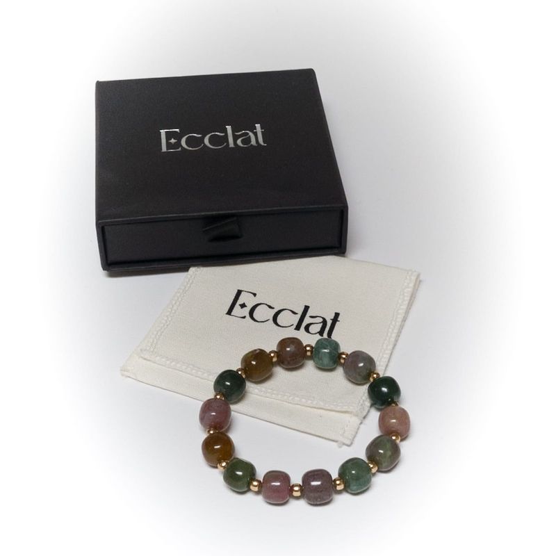 GENERICO - Pulsera piedra ágata india
