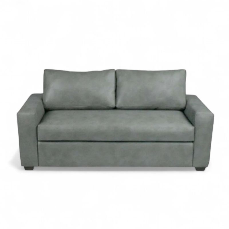 BILDUN - Sofá Ecocuero Gris Perla