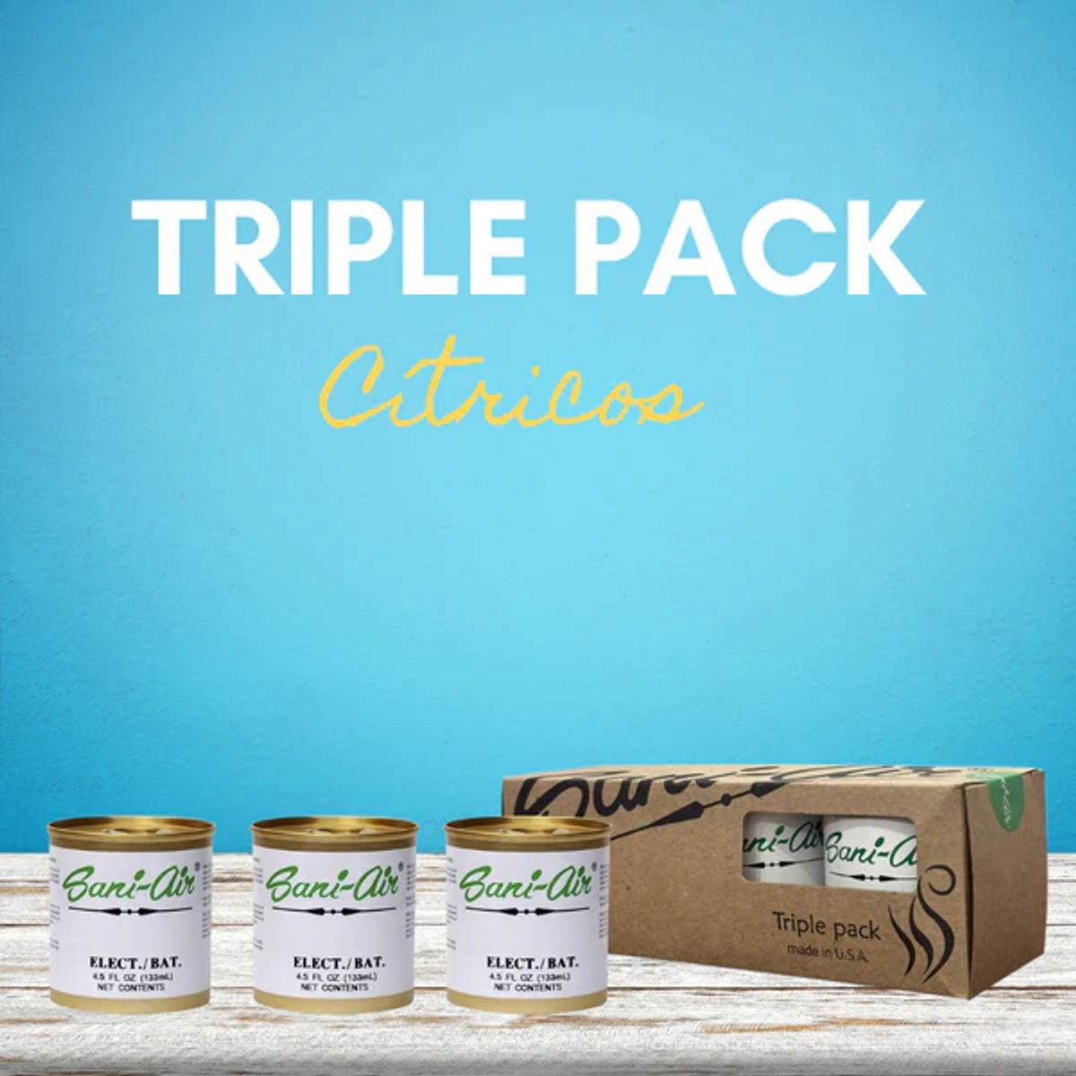 SANI AIR - Tripack Latas Aromaticas Sani Air Citricos