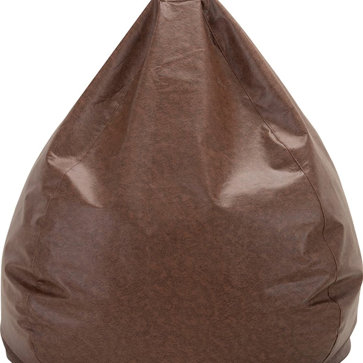 GENERICO - Pouf Pera Infantil Café Eco Cuero 60x50x50 cm Máxima Design