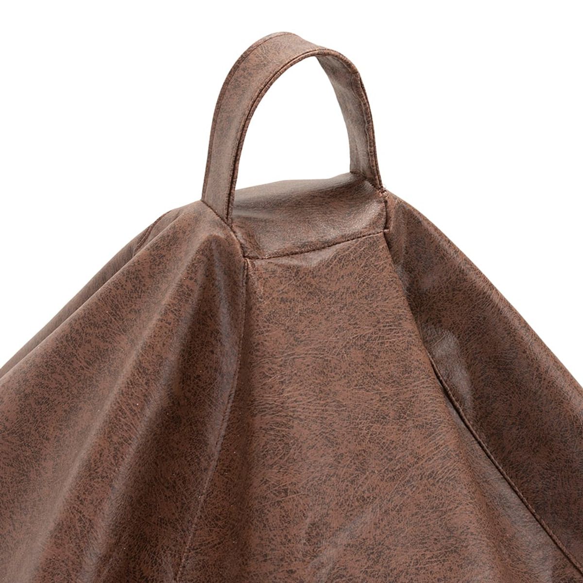 GENERICO - Pouf Pera Infantil Café Eco Cuero 60x50x50 cm Máxima Design