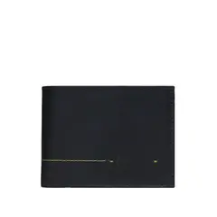 CRAFTMEN - Billetera Hombre 100% cuero color negro