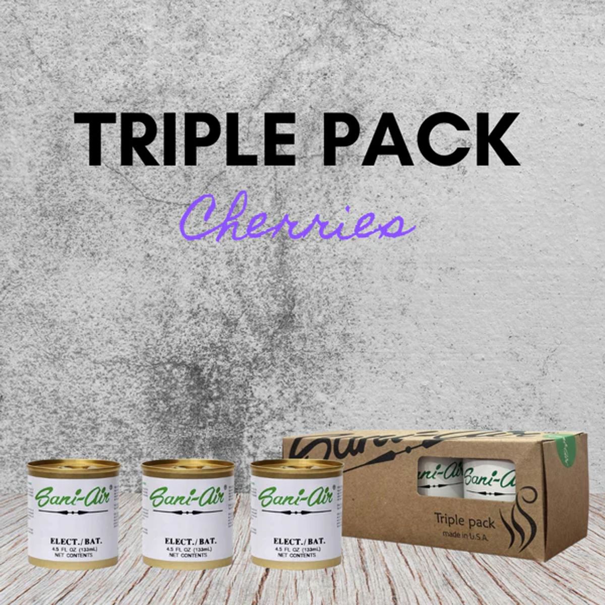 SANI AIR - Tripack Latas Aromaticas Sani Air Cherries