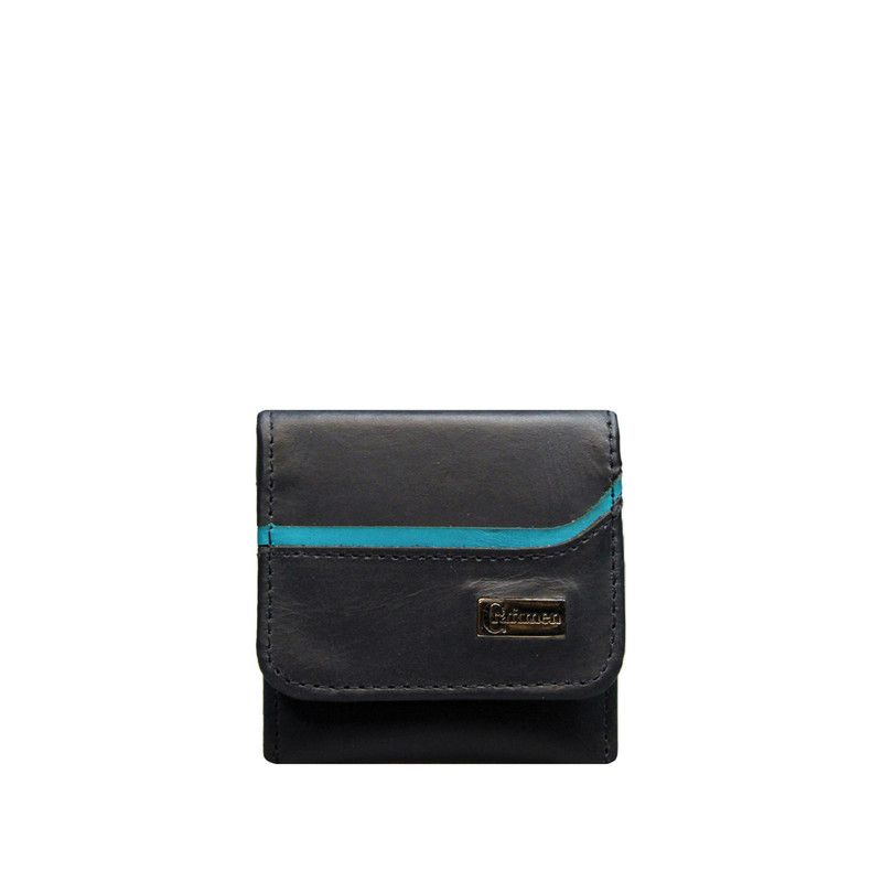 CRAFTMEN - Monedero Hombre Craftmen 100% cuero natural color negro café