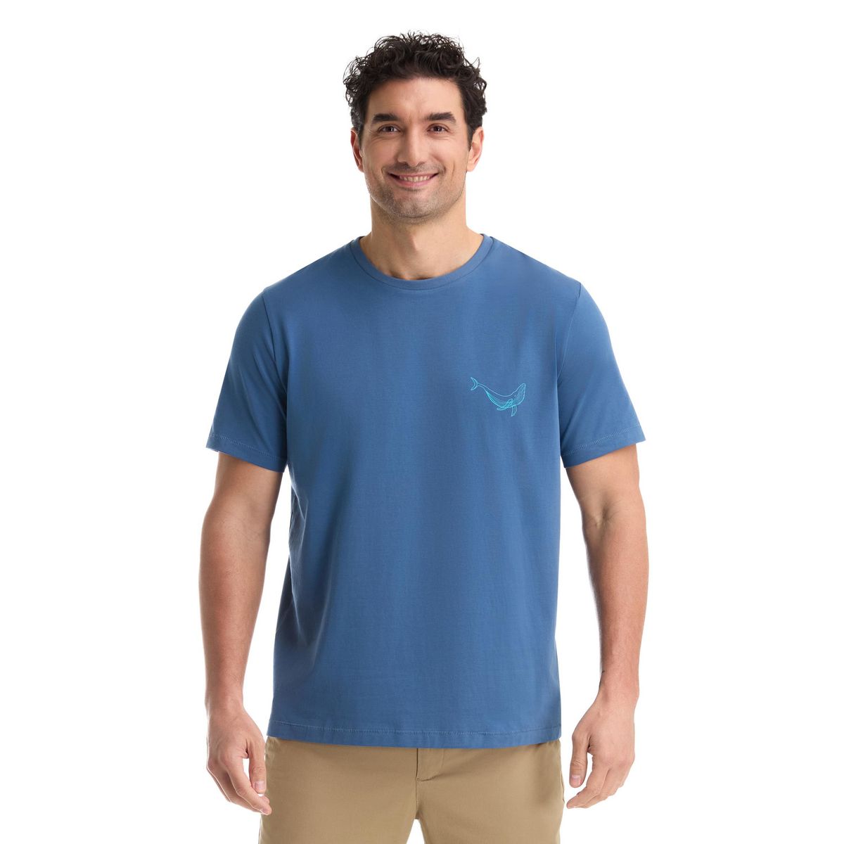 PANAMA JACK - Polera Manga Corta Hombre Azul Panama Jack