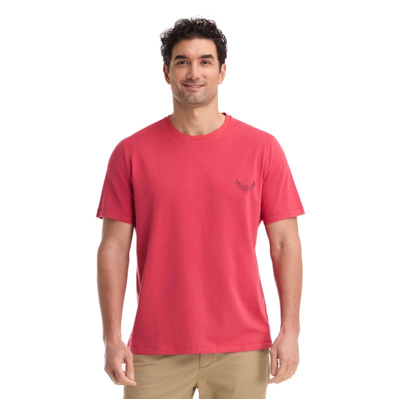 PANAMA JACK - Polera Manga Corta Hombre Rojo Panama Jack