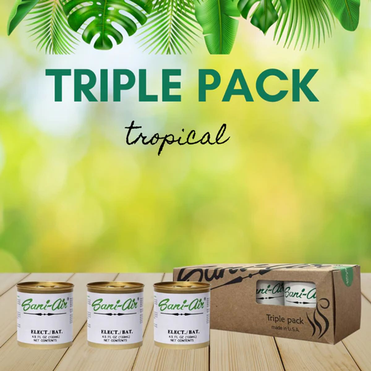 SANI AIR - Tripack Latas Aromaticas Sani Air Tropical