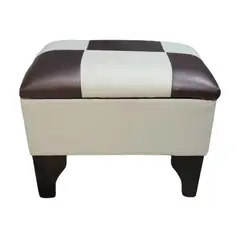 GENERICO - Baúl Bicolor Dama Eco Cuero Muebles Rimar 60x40x45x20