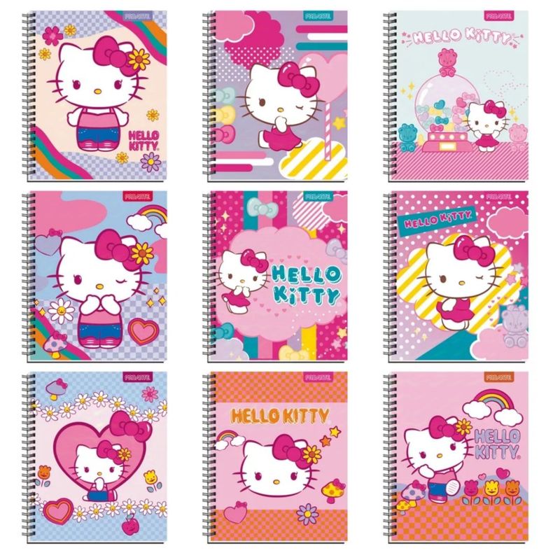 GENERICO - pack 10 cuadernos universitario hello kitty