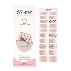 ATURE - Set 20 Pcs Uñas Postizas Nail Gel Para Lámpara Uv