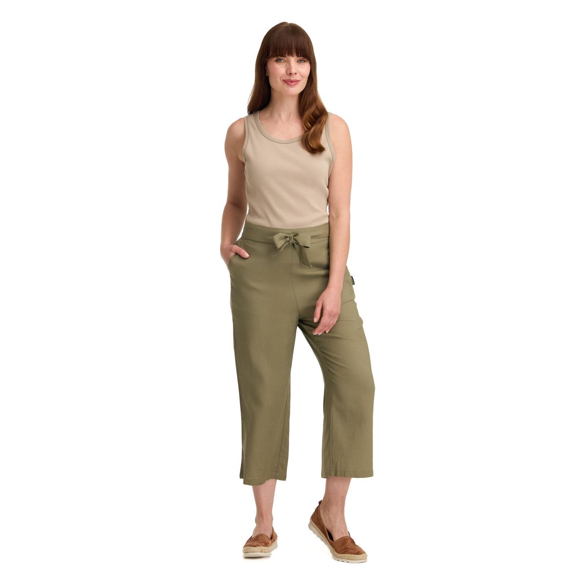 PANAMA JACK - Polera Mujer sin Mangas Rib Beige Panama Jack