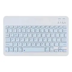 GENERICO - Teclado 10 " Bluetooth Para Tablet iPad letra Ñ - Celeste.