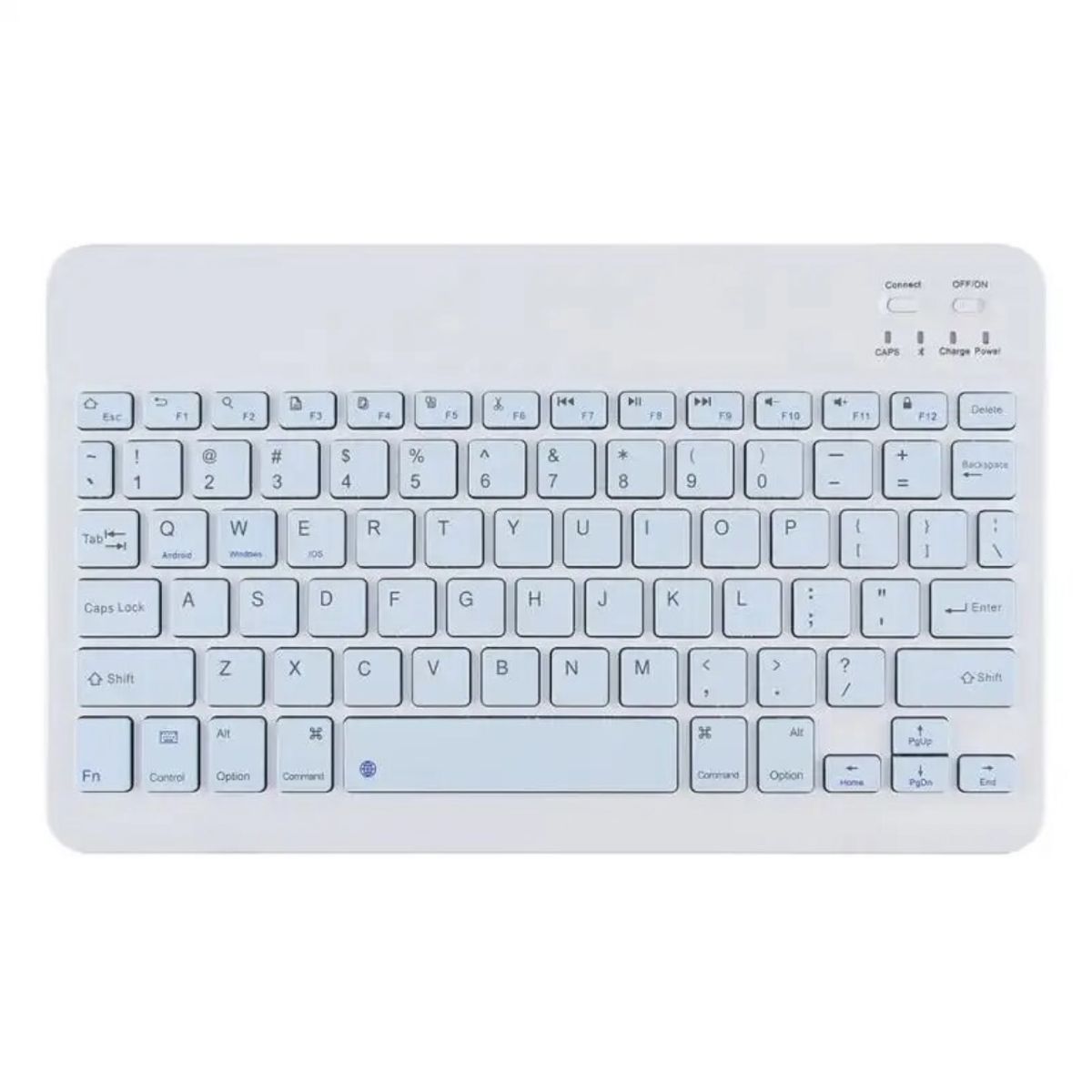 GENERICO - Teclado 10 " Bluetooth Para Tablet iPad letra Ñ - Celeste