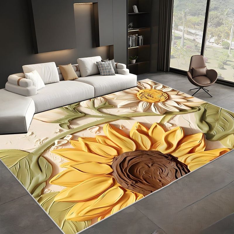 GENERICO - ALFOMBRA PARA LIVING  SIN PELOS CON HERMOSOS DISEÑOS EN 3D