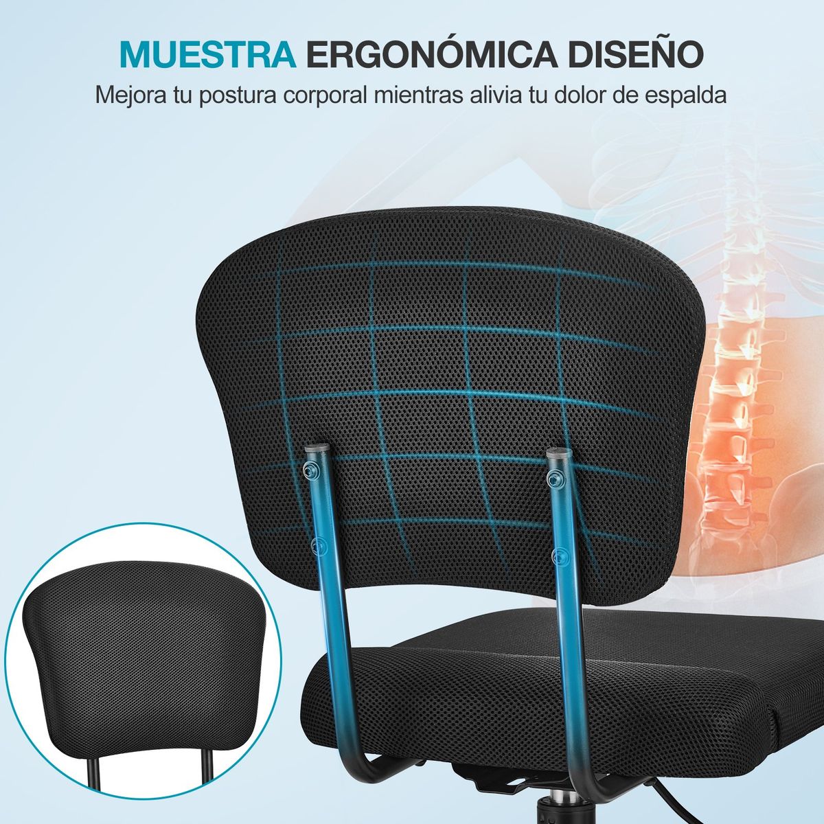 BLUEDREAMER - Silla De Oficina Escritorio Ejecutiva Con Asiento De Memoria