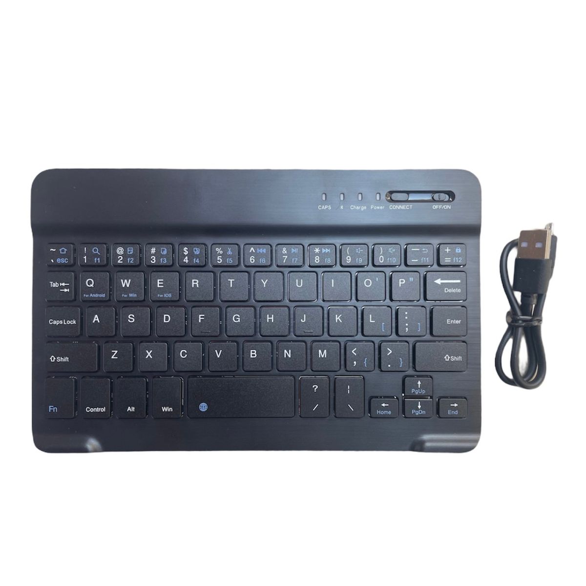 GENERICO - Teclado 10 " Bluetooth Para Tablet iPad letra Ñ - Negro.