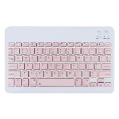 GENERICO - Teclado 10 " Bluetooth Para Tablet iPad letra Ñ - Rosado