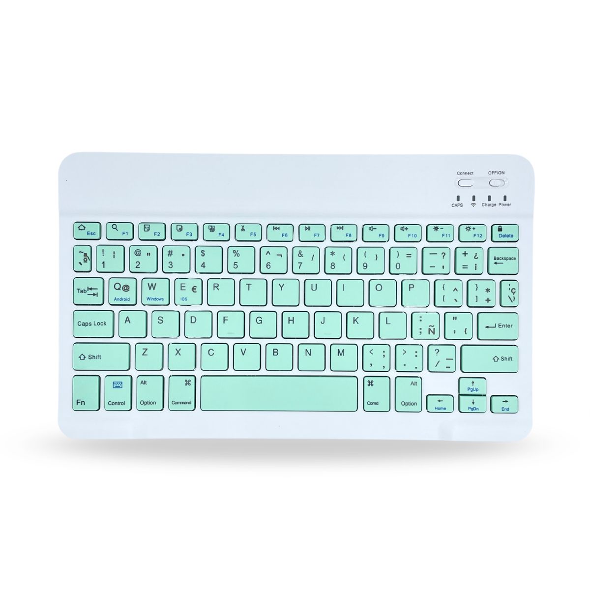 GENERICO - Teclado 10 " Bluetooth Para Tablet iPad letra Ñ - V Menta