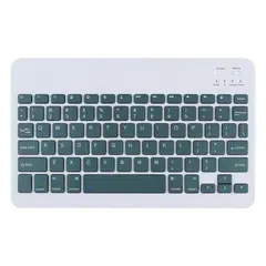 GENERICO - Teclado 10 " Bluetooth Para Tablet iPad letra Ñ - Verde Oscuro